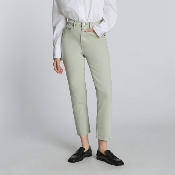 Denim - Everlane Sage Green, Way-High Jean